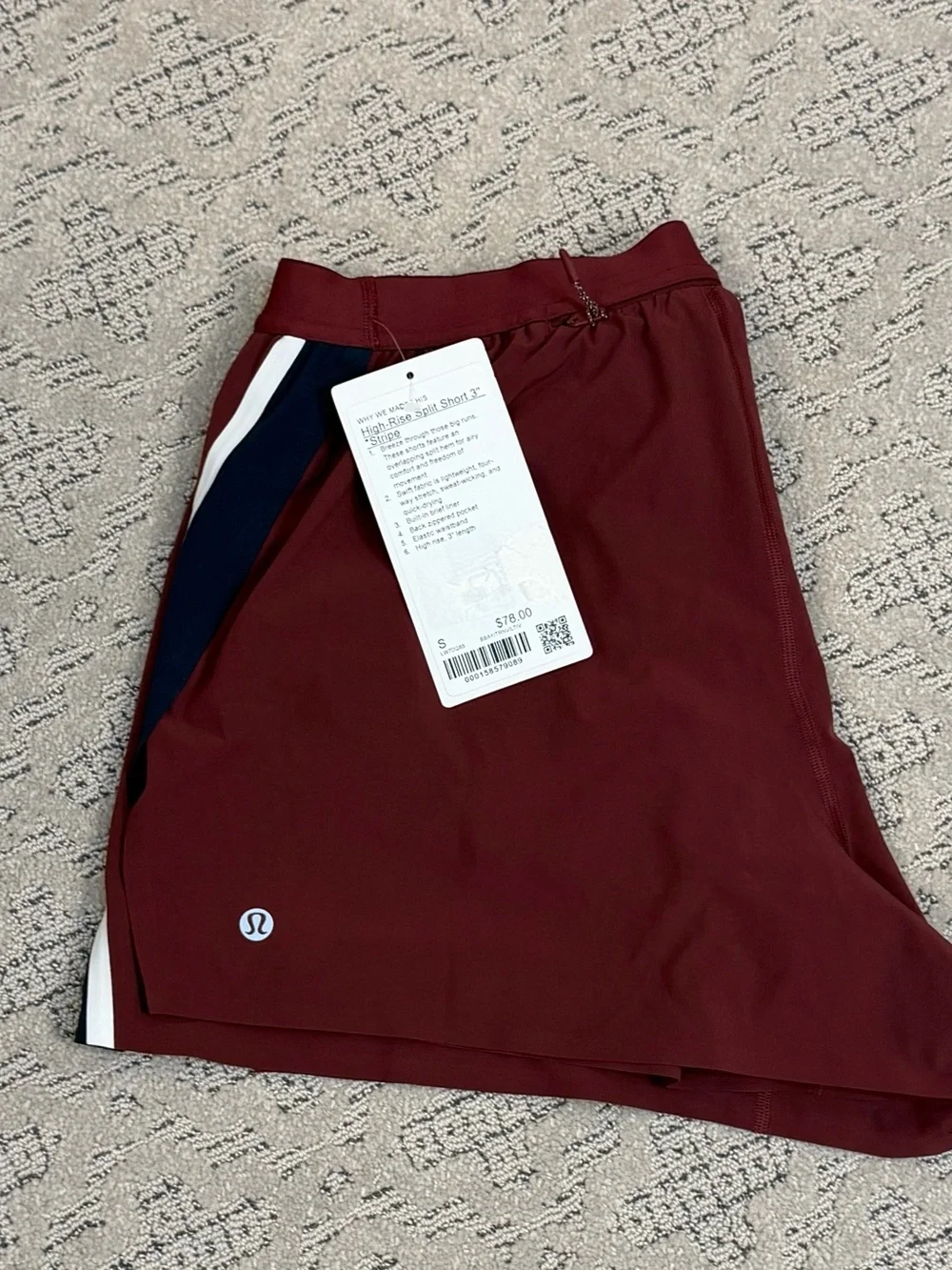 Lululemon NWT SM High-Rise Split Short 3